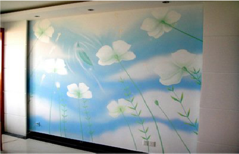  太仓画墙绘怎么画好白云的蓬松感？