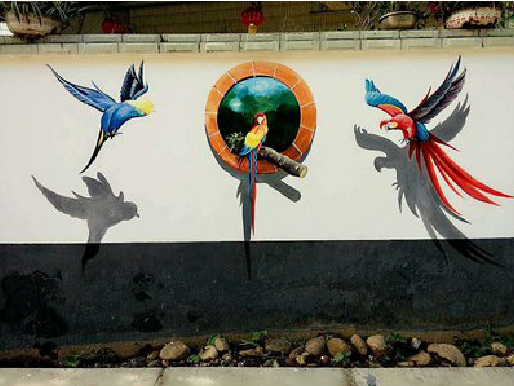  太仓视觉错位-3D墙绘设计