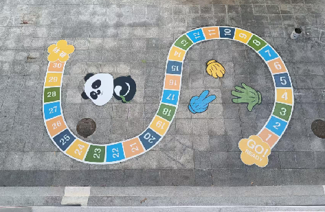  太仓地面游戏彩绘