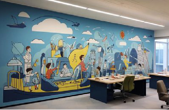  太仓办公室墙绘的特点。