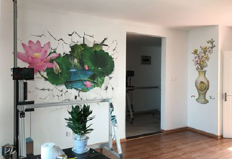  太仓墙体彩绘相比墙纸的优势。