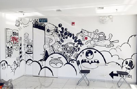  太仓手绘墙并非传统涂鸦。