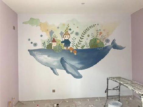  太仓手绘墙的特点及优势。